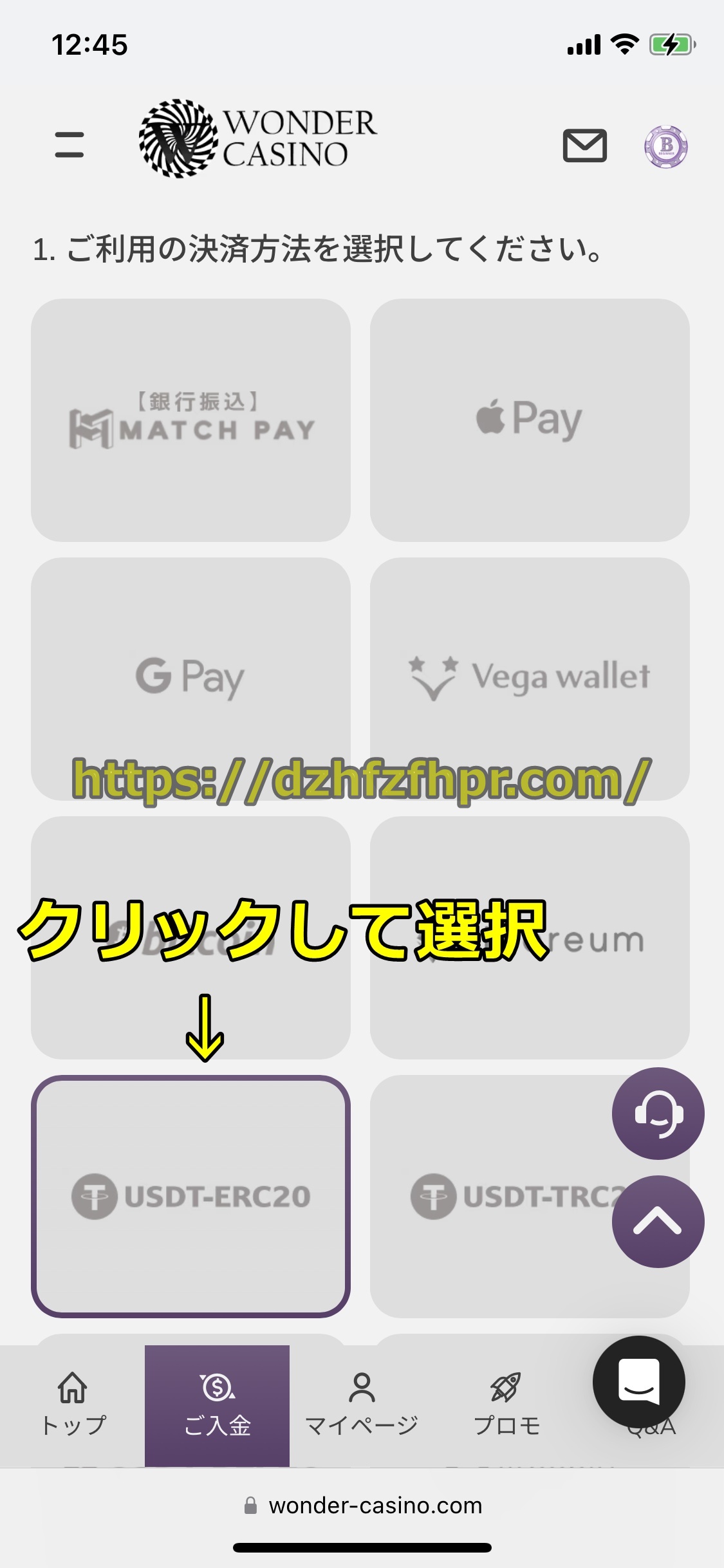 ワンダーカジノ